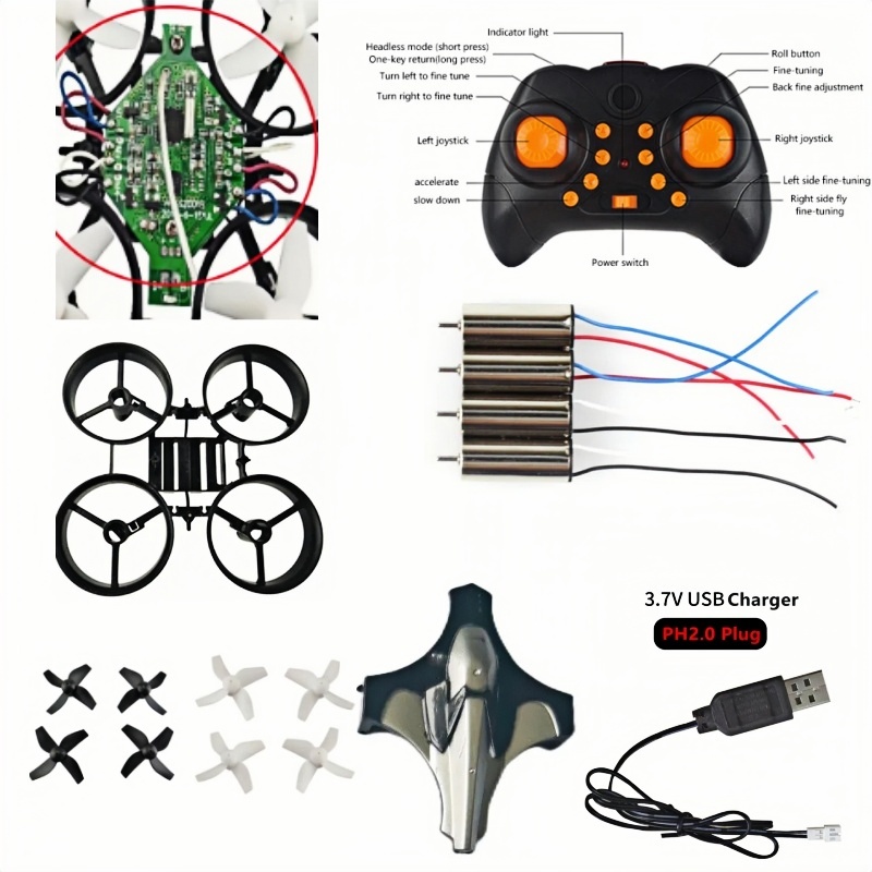 Komple DIY Drone Kiti 2.4G 6 E - Rc Helicopter Tool Kit incelemesi ve fiyatı