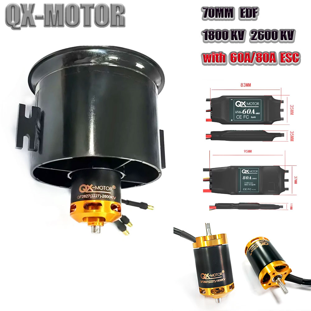 QX-MOTOR 70 mm EDF Kanallı Fan - Rc Helicopter Blade incelemesi ve fiyatı